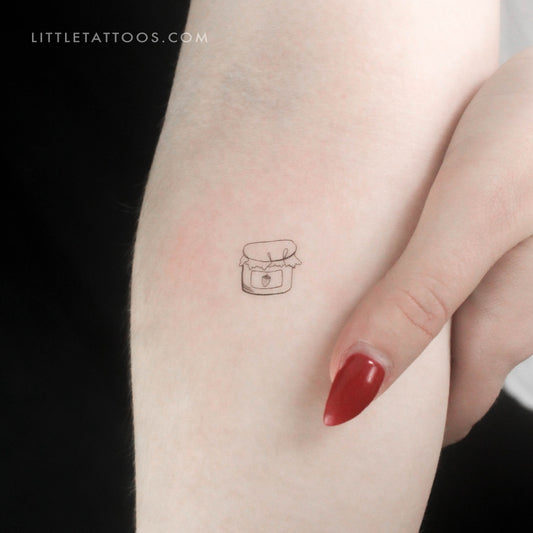 Strawberry Jam Temporary Tattoo - Set of 3