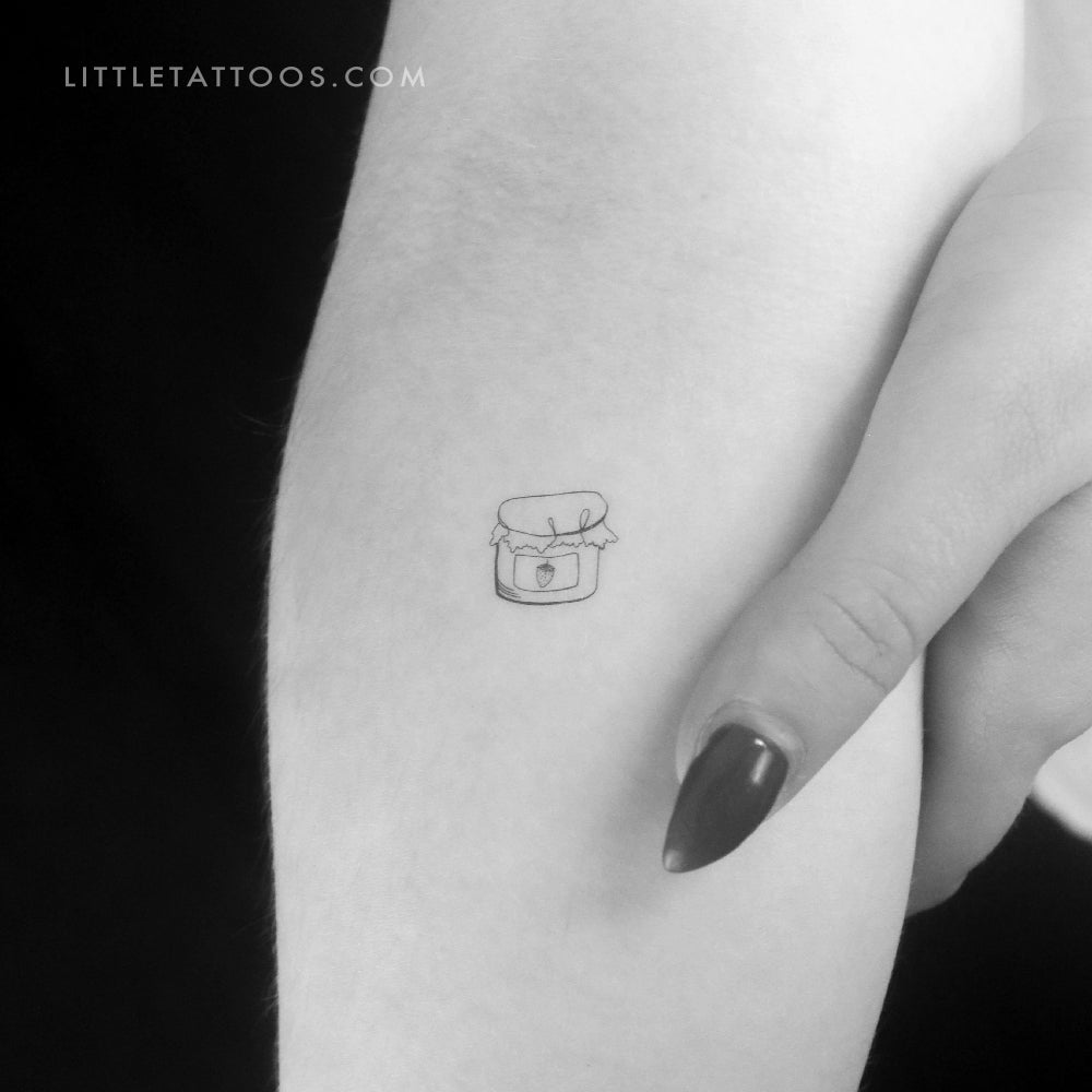 Strawberry Jam Temporary Tattoo - Set of 3