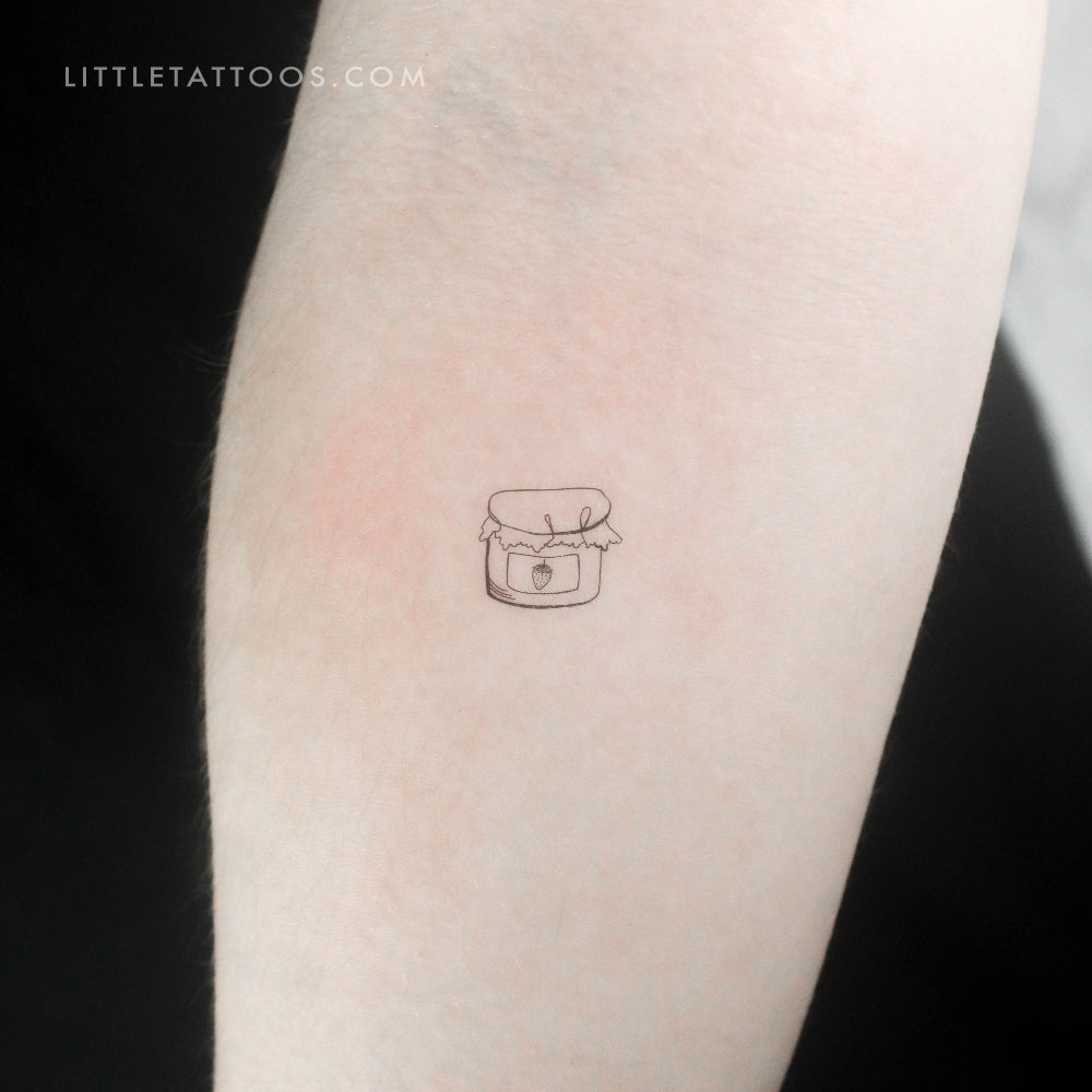 Strawberry Jam Temporary Tattoo - Set of 3
