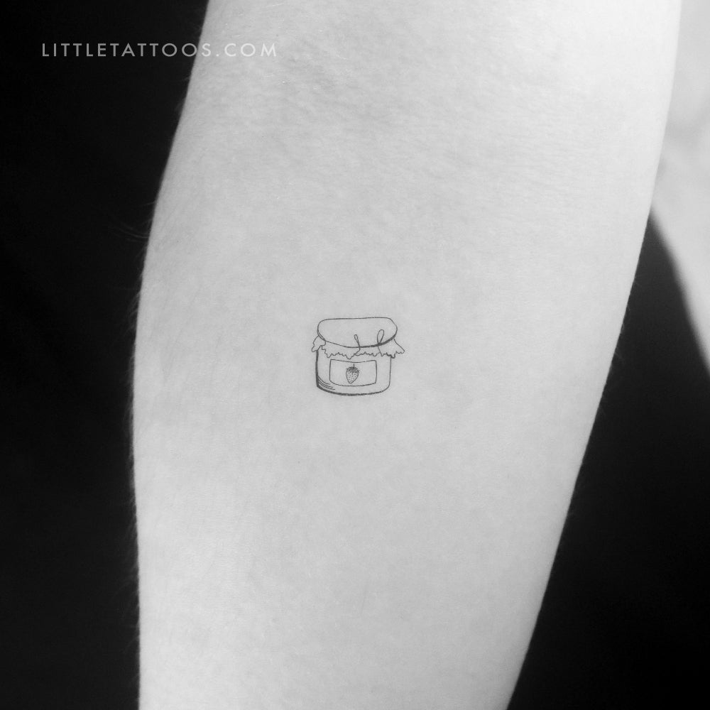 Strawberry Jam Temporary Tattoo - Set of 3