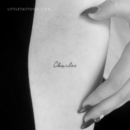 Charles Temporary Tattoo - Set of 3