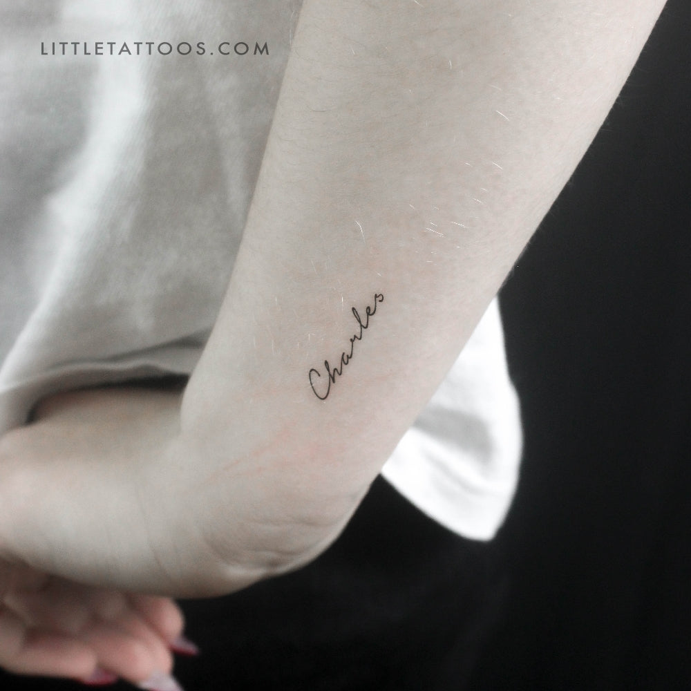 Charles Temporary Tattoo - Set of 3