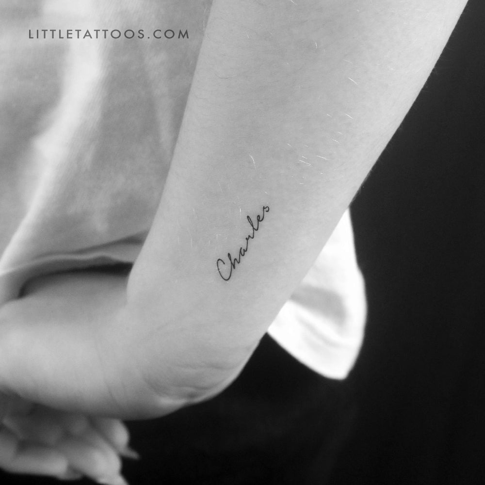 Charles Temporary Tattoo - Set of 3