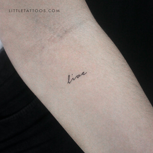Live Temporary Tattoo - Set of 3