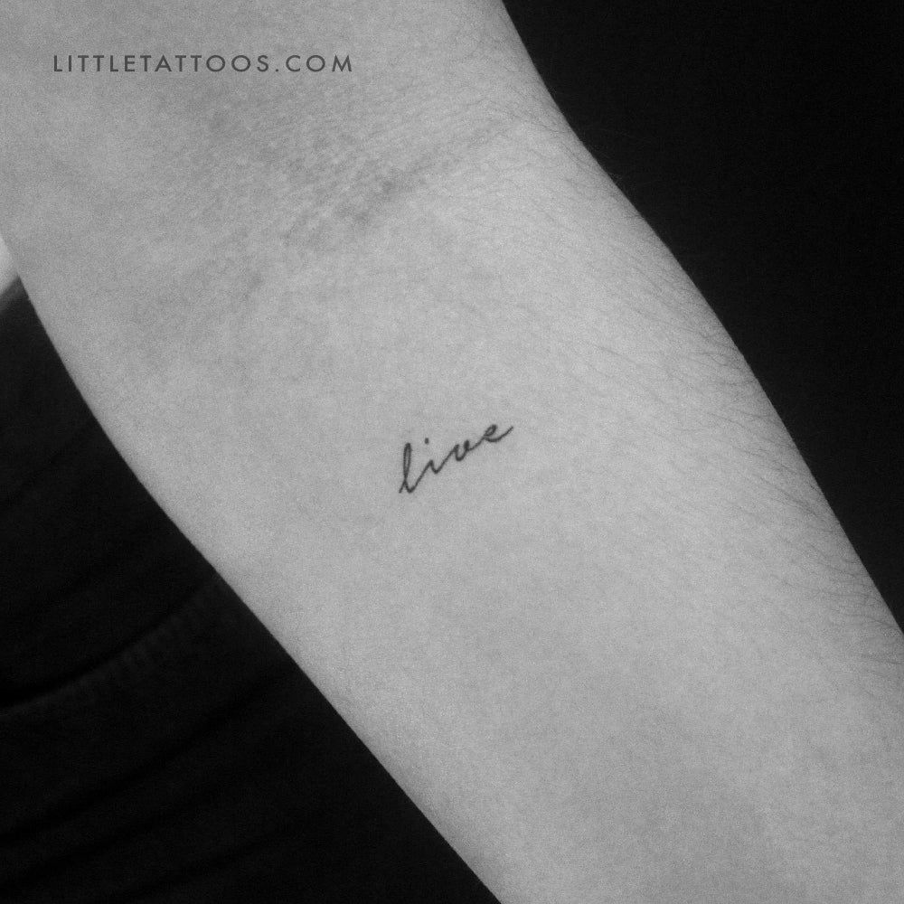 Live Temporary Tattoo - Set of 3