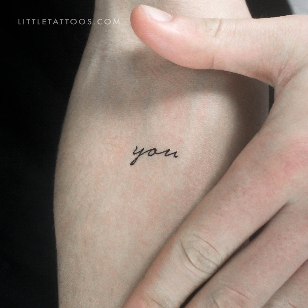 Tatuaje temporal "You" - Juego de 3