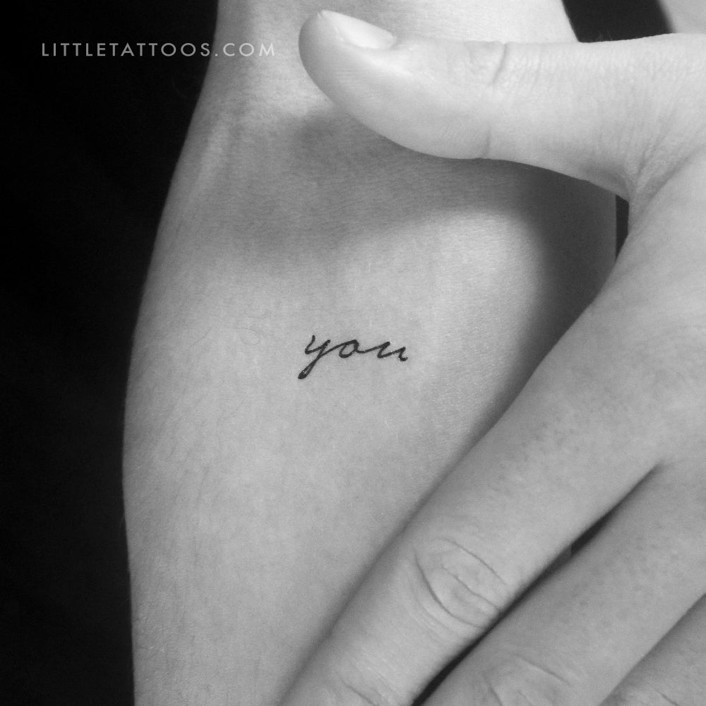 Tatuaje temporal "You" - Juego de 3