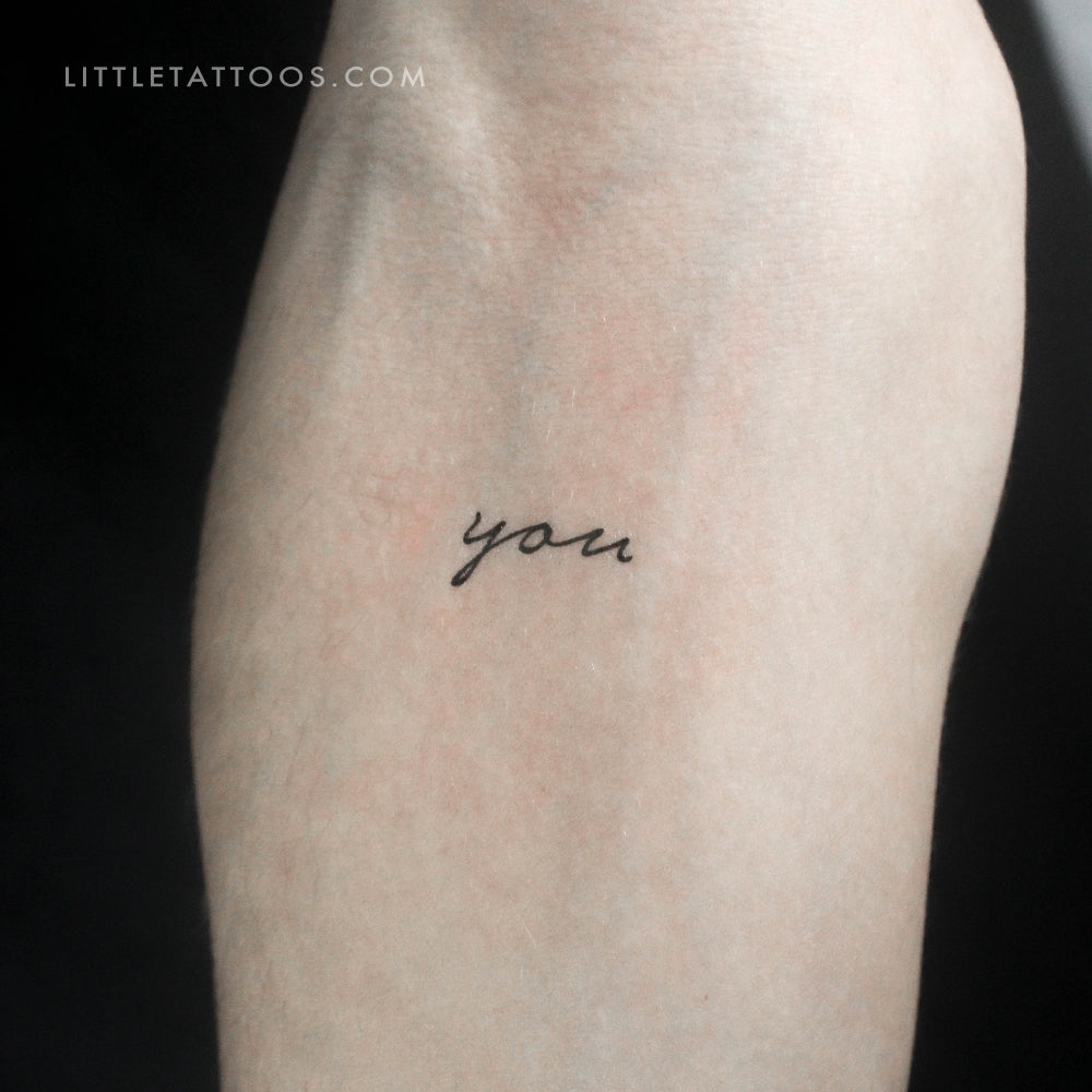 Tatuaje temporal "You" - Juego de 3