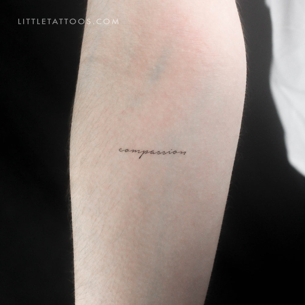 Tatuaje temporal de compasión - Juego de 3