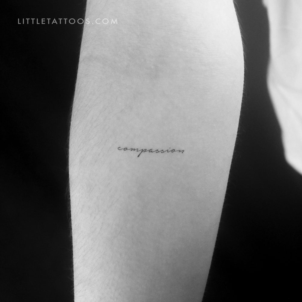 Tatuaje temporal de compasión - Juego de 3