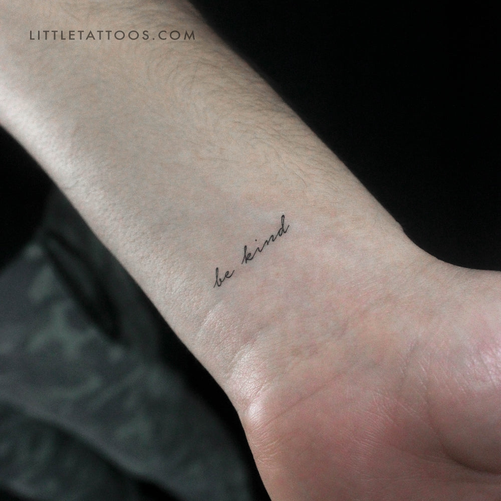 Tatuaje temporal "Sé amable" - Juego de 3