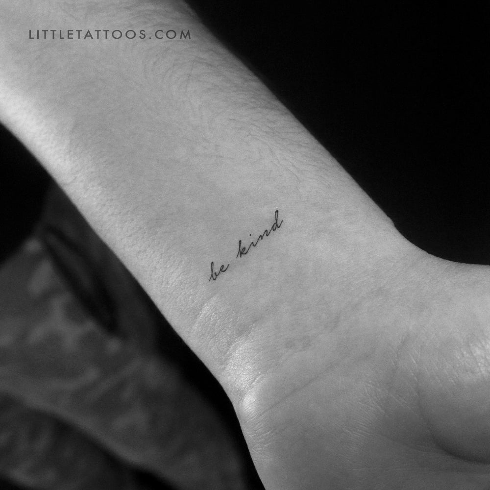 Tatuaje temporal "Sé amable" - Juego de 3
