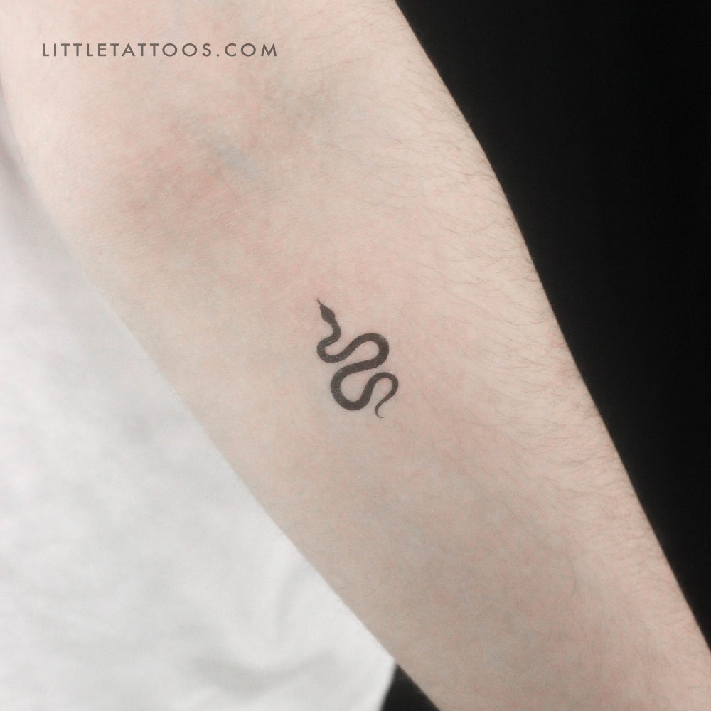 Tatuaje temporal de serpiente pequeña - Juego de 3