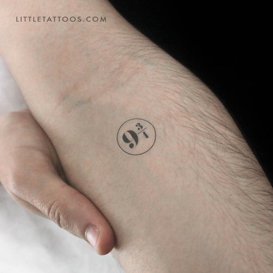 9 3/4 Temporary Tattoo - Set of 3