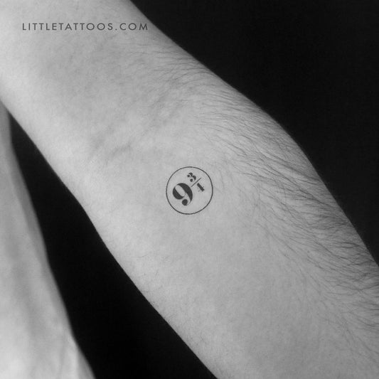 9 3/4 Temporary Tattoo - Set of 3