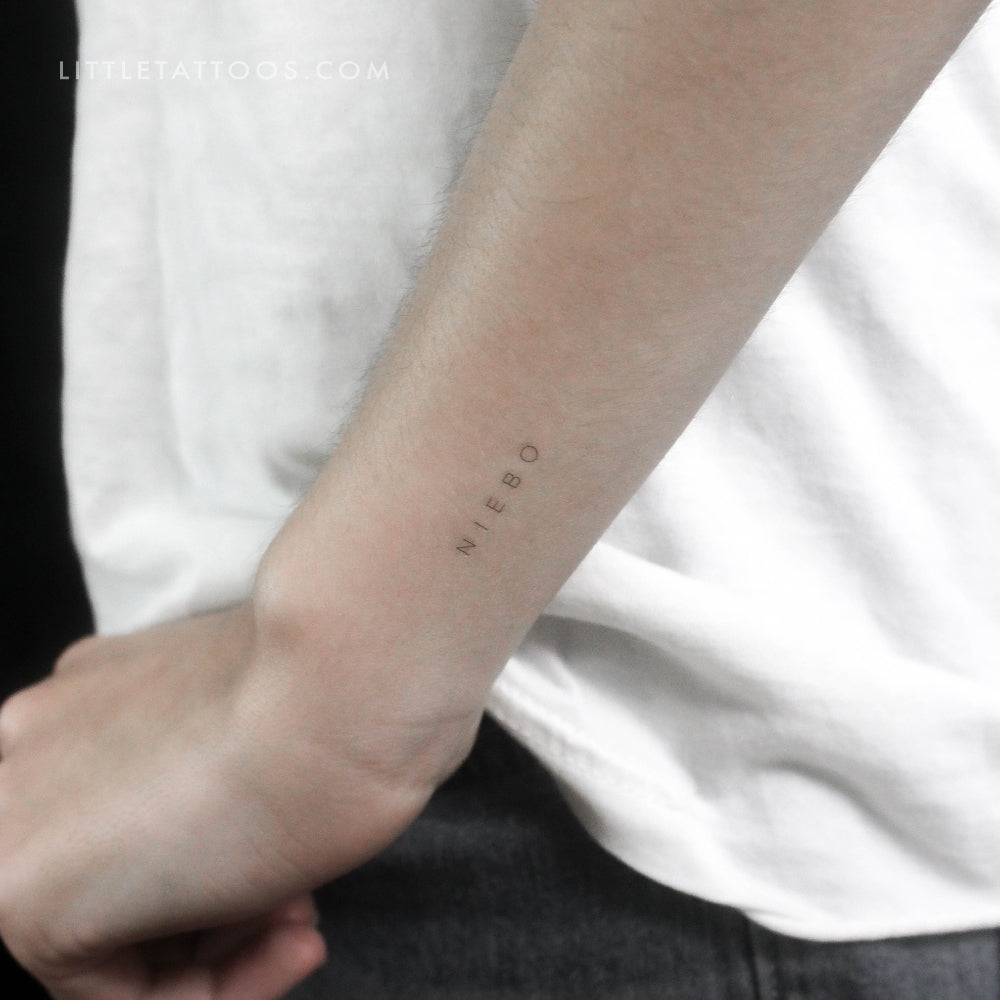 'Niebo' by Jakenowicz Temporary Tattoo - Set of 3