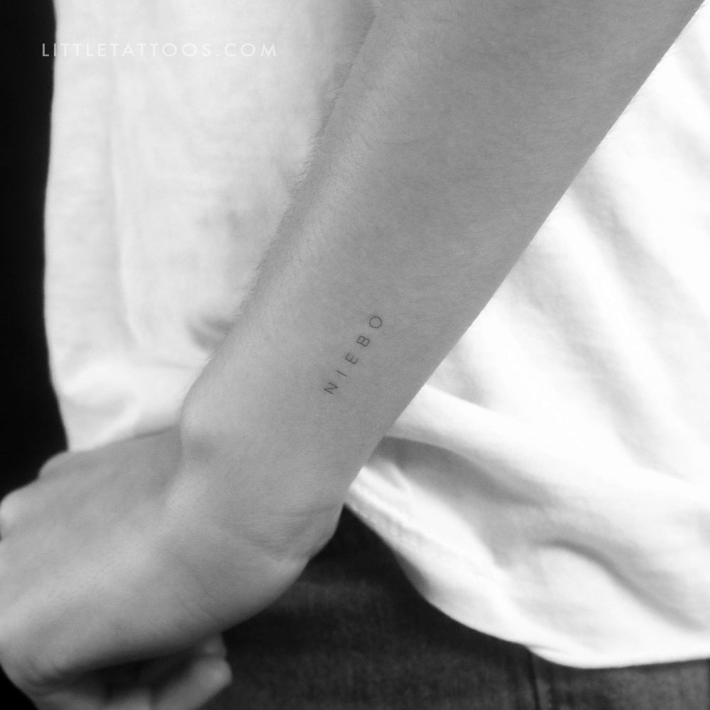 'Niebo' by Jakenowicz Temporary Tattoo - Set of 3