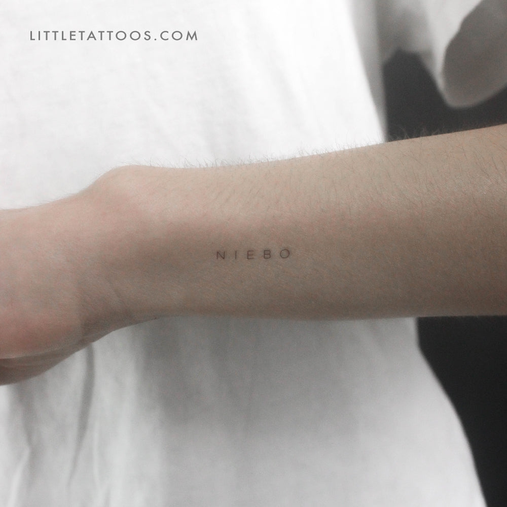 'Niebo' by Jakenowicz Temporary Tattoo - Set of 3