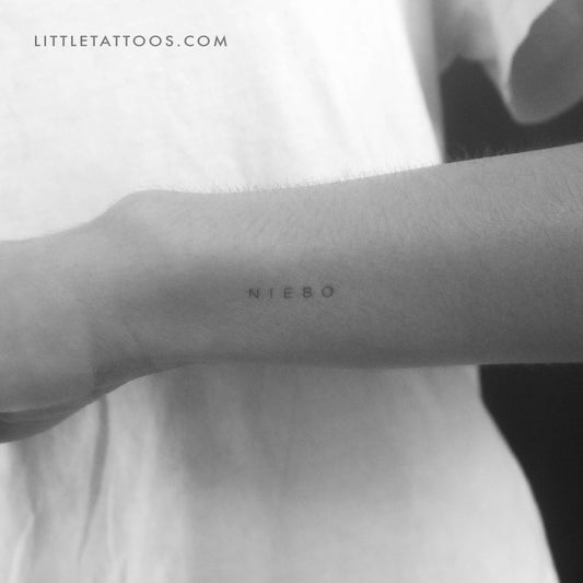 'Niebo' by Jakenowicz Temporary Tattoo - Set of 3