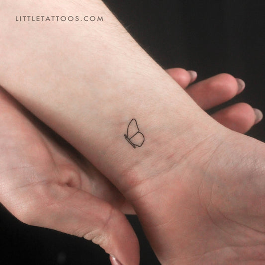 Right Butterfly Wing Temporary Tattoo (Set of 3)