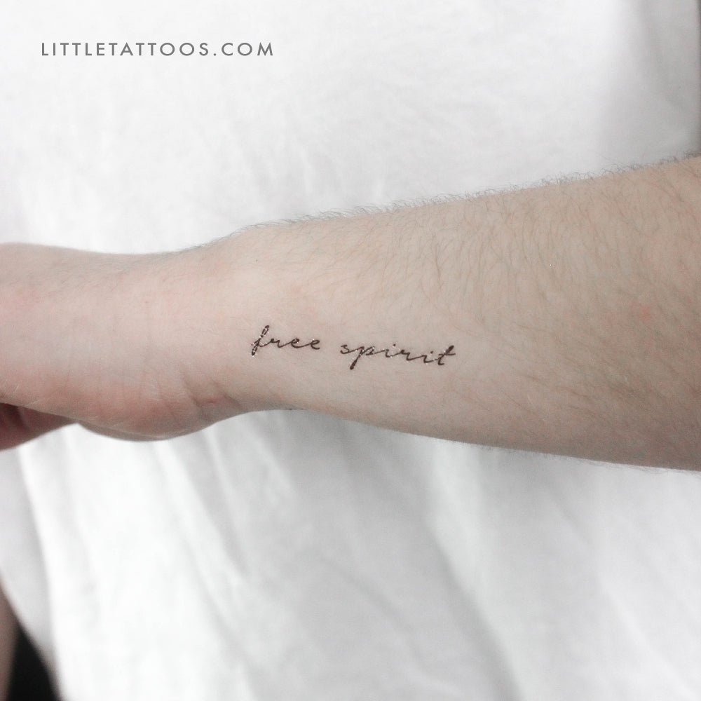 Free Spirit Temporary Tattoo - Set of 3