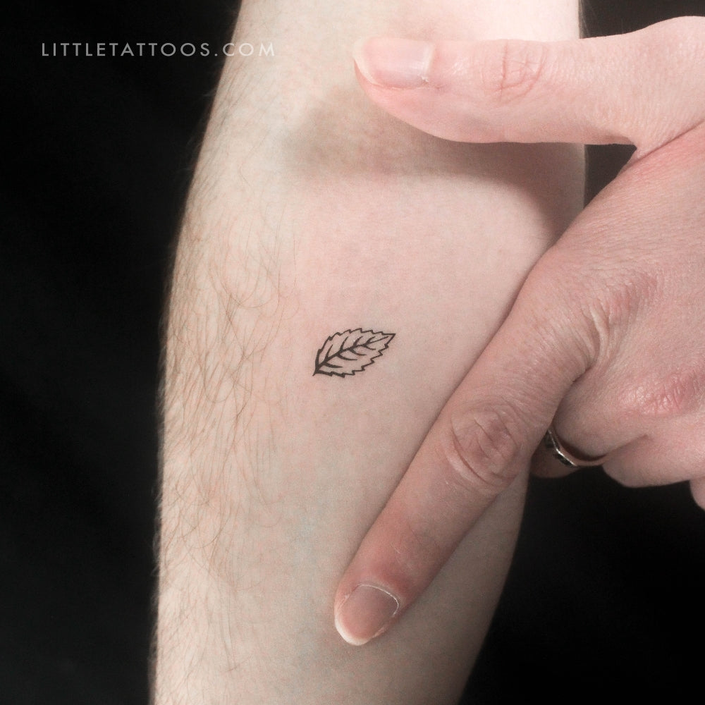 Mint Leaf Temporary Tattoo - Set of 3