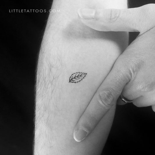 Mint Leaf Temporary Tattoo - Set of 3