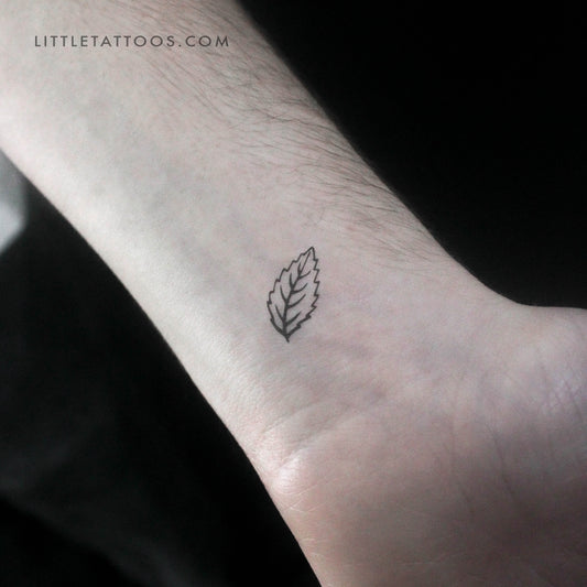 Mint Leaf Temporary Tattoo - Set of 3