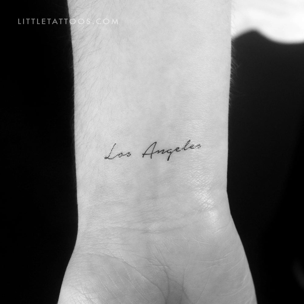Los Angeles Temporary Tattoo - Set of 3