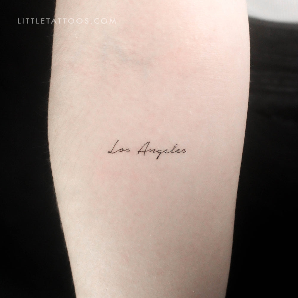 Los Angeles Temporary Tattoo - Set of 3