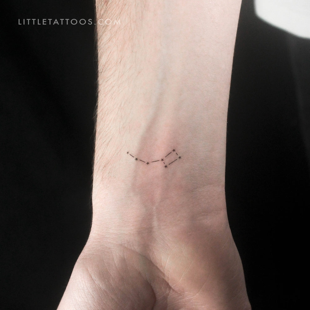 Small Little Dipper Temporary Tattoo - Set of 3