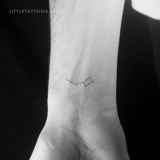 Small Little Dipper Temporary Tattoo - Set of 3