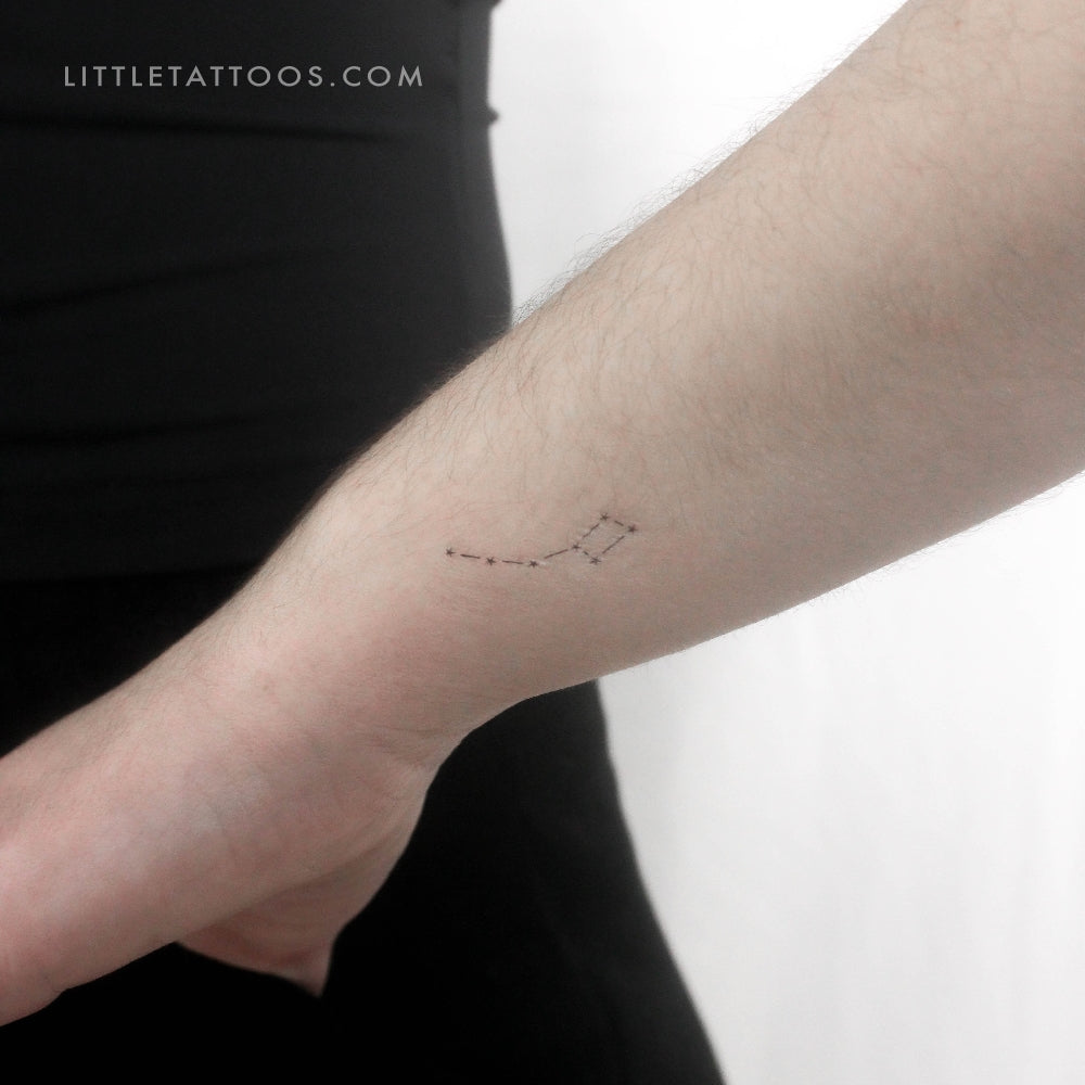 Small Little Dipper Temporary Tattoo - Set of 3