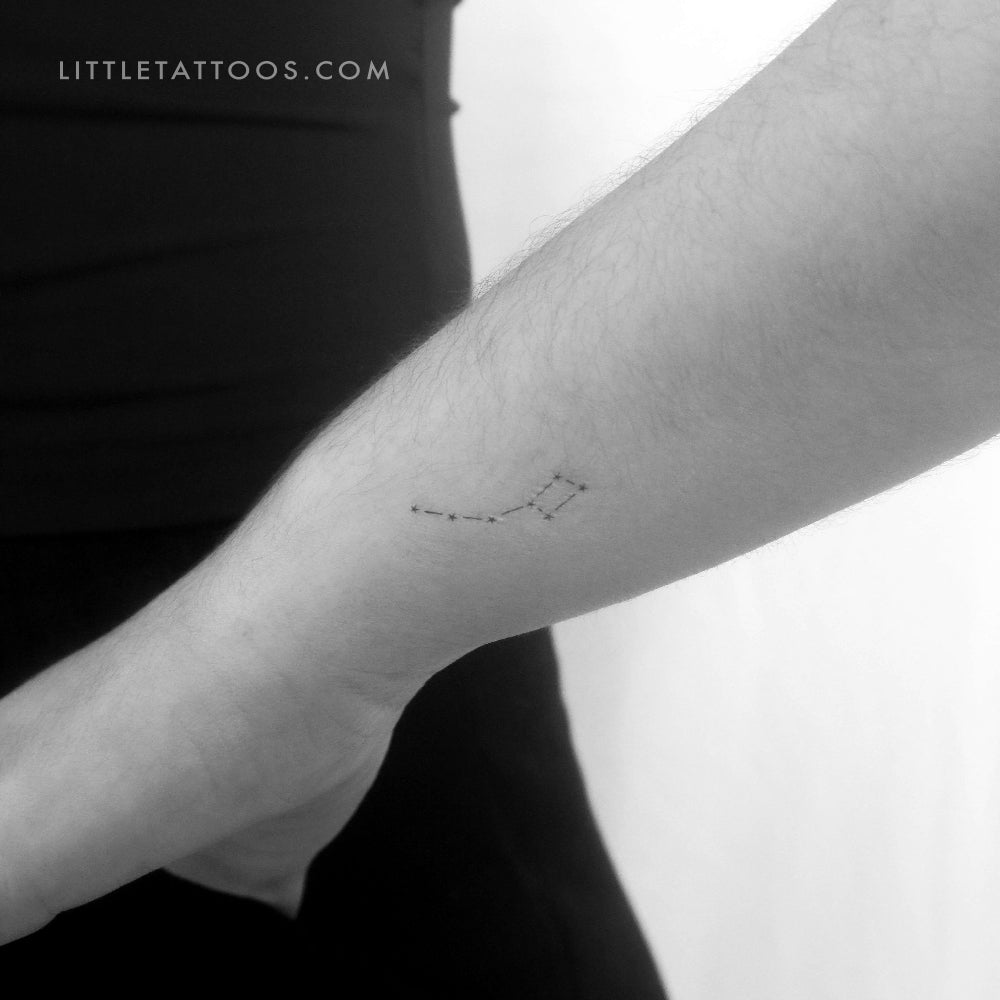 Small Little Dipper Temporary Tattoo - Set of 3
