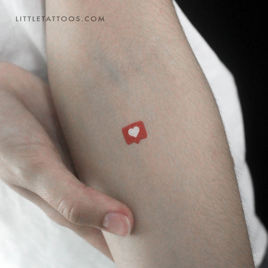 Tatuaje temporal de icono de "Me gusta" - Juego de 3