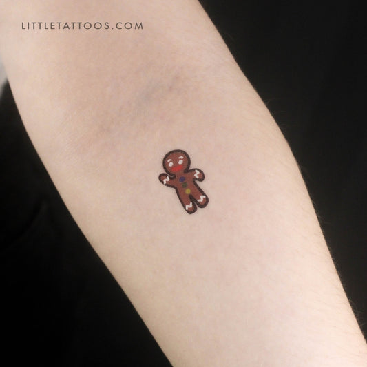Tatuaje temporal de pan de jengibre - Juego de 3