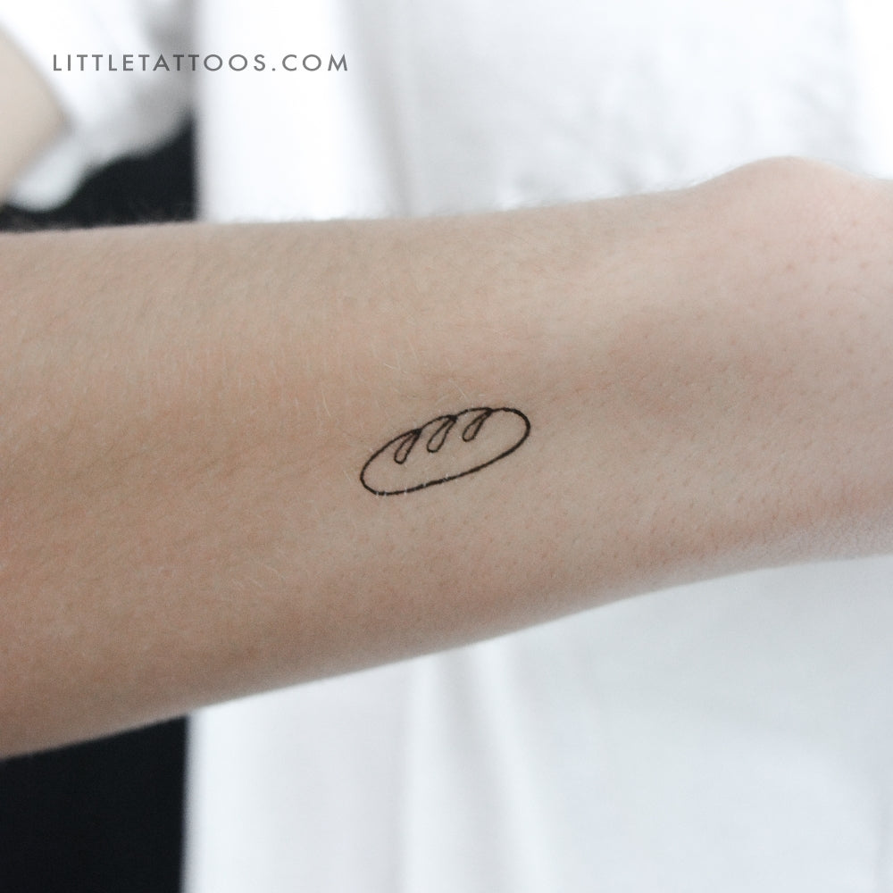 Baguette Temporary Tattoo - Set of 3
