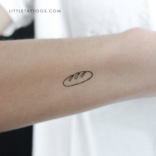 Baguette Temporary Tattoo - Set of 3
