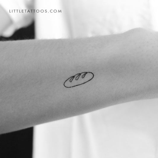 Baguette Temporary Tattoo - Set of 3
