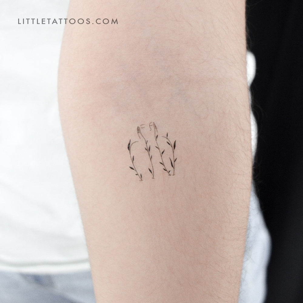 Blossoming Temporary Tattoo - Set of 3