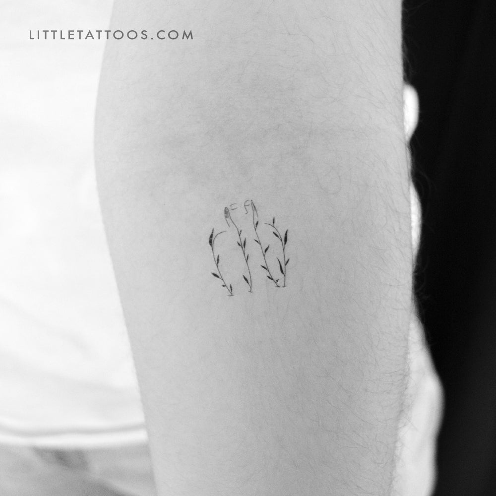 Blossoming Temporary Tattoo - Set of 3