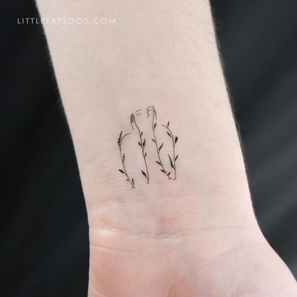 Blossoming Temporary Tattoo - Set of 3