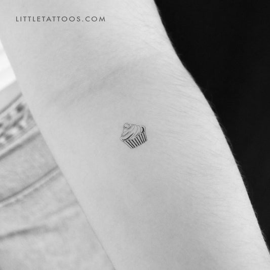 Cupcake Temporary Tattoo - Set of 3