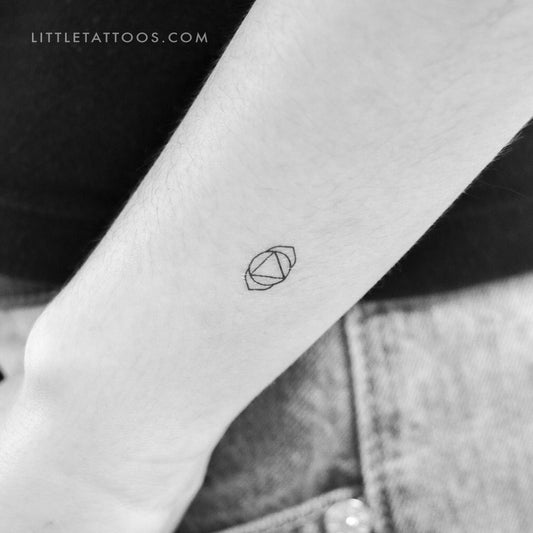 Small Ajna Chakra Temporary Tattoo - Set of 3