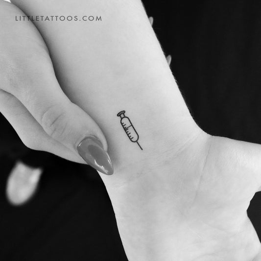 Syringe Temporary Tattoo - Set of 3