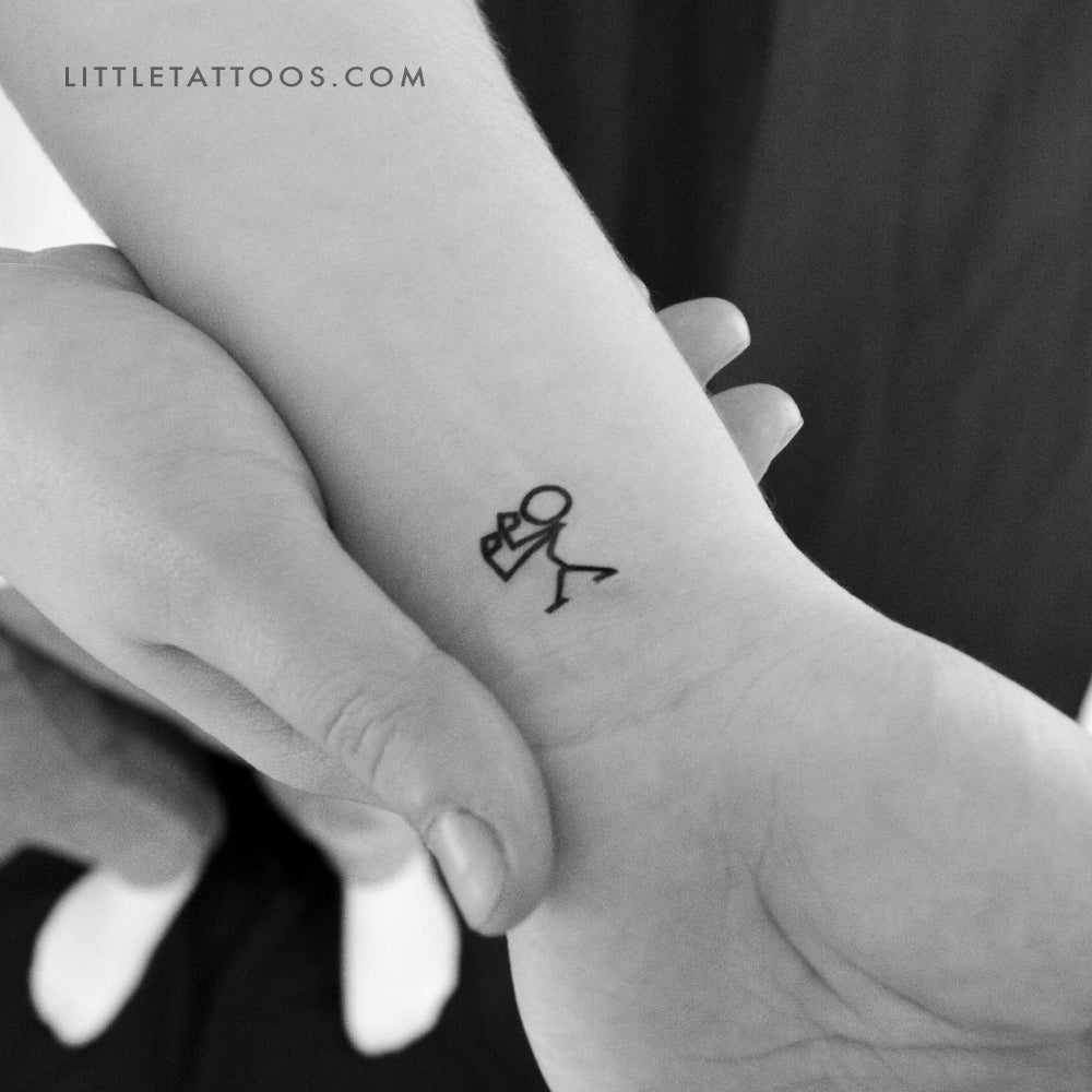 Little Boxer Temporary Tattoo - Set of 3