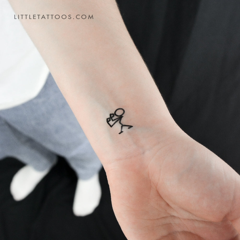 Little Boxer Temporary Tattoo - Set of 3
