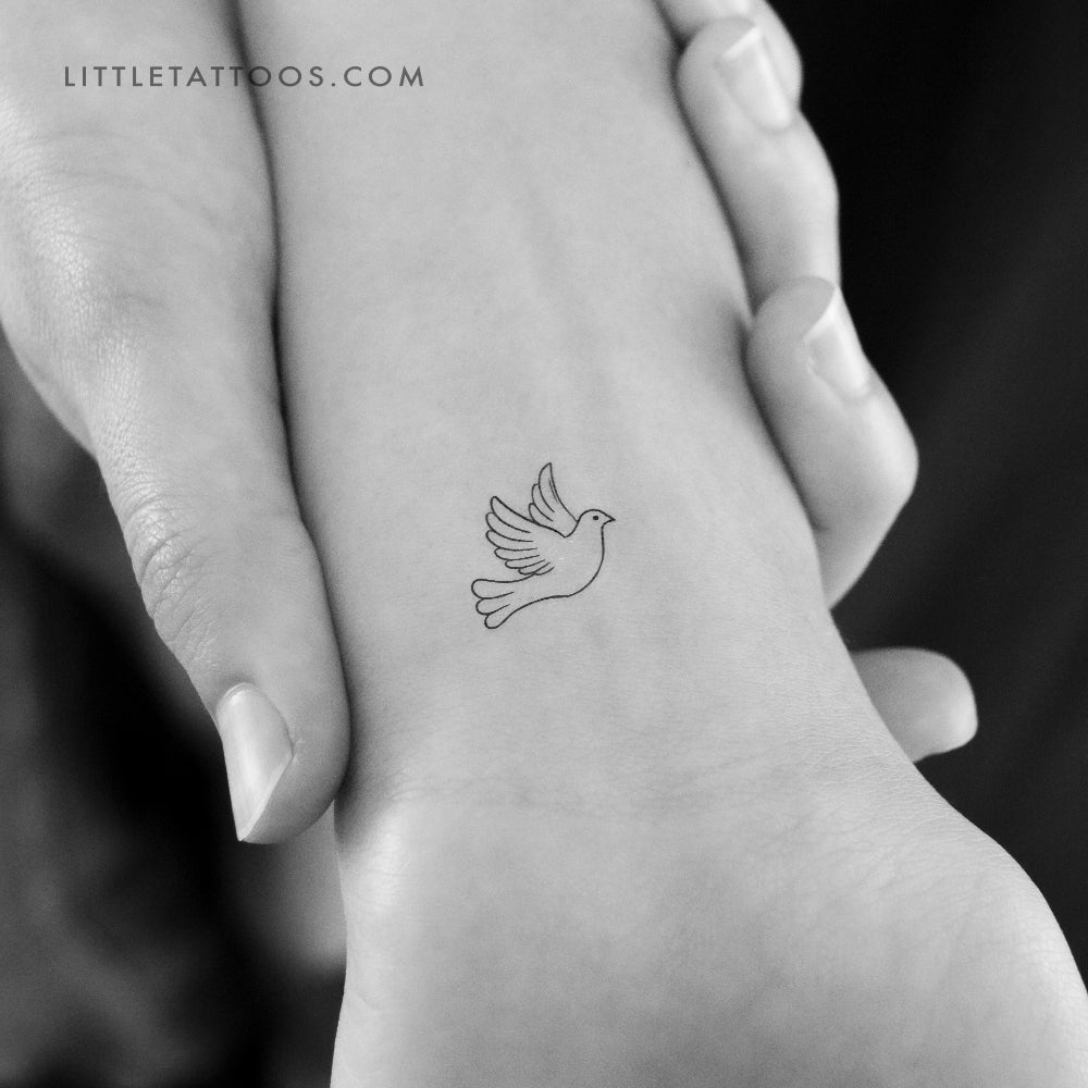 Little Dove Temporary Tattoo - Set of 3