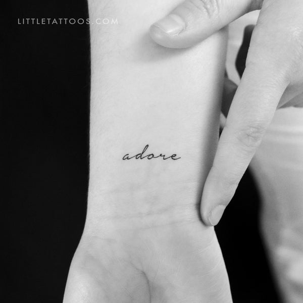 Adore Temporary Tattoo - Set of 3