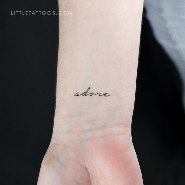 Adore Temporary Tattoo - Set of 3